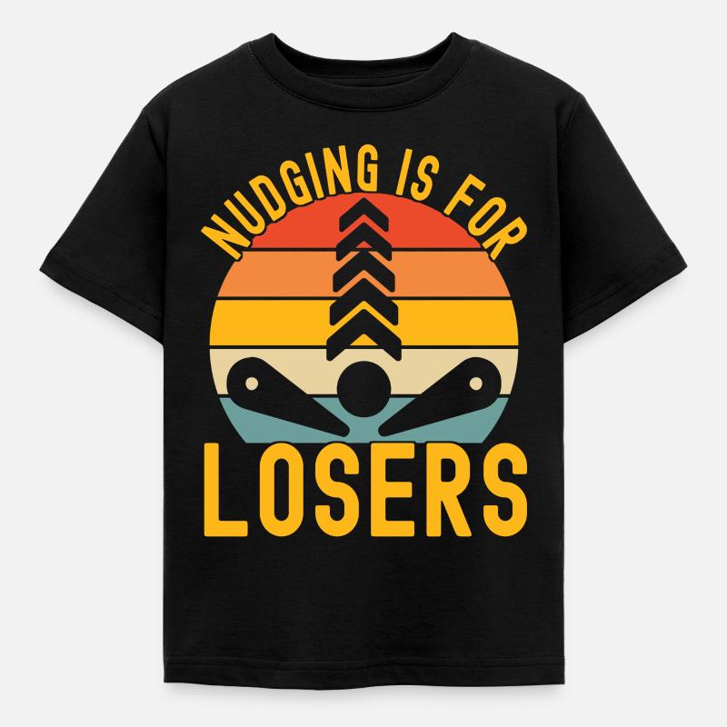 Pinball Flipper - Kinder T-Shirt - Schwarz