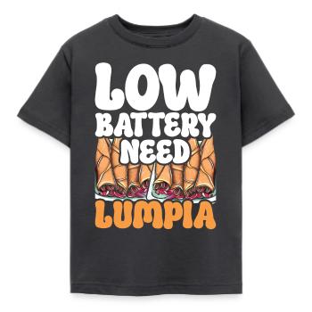 Batterie faible besoin Lumpia - T-shirt Enfant - charbon - Devant - AI Model Kid Female (0cm)