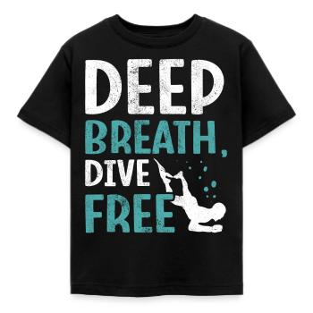 Plongée, Apnée Plongée, Apnée No Limit Apnée Apnée - T-shirt Enfant - noir - Devant - AI Model Kid Female (0cm)