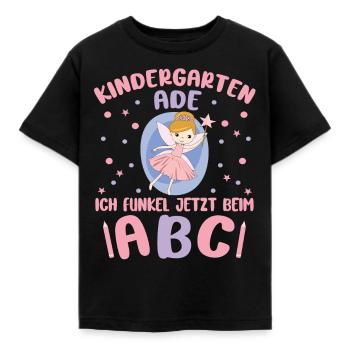 Bye Kindergarten Fee Kita Abgänger Mädchen - Kinder T-Shirt - Schwarz - Vorne - AI Model Kid Female (0cm)
