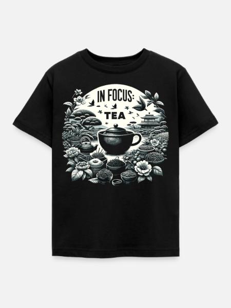 Teevielfalt im Garten - Kinder T-Shirt - Schwarz