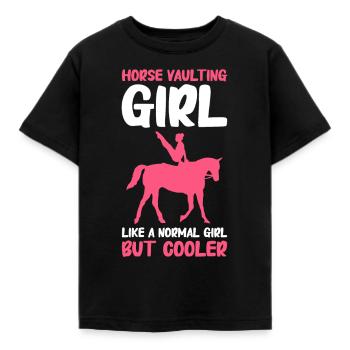Voltige, Equitation, Dressage - T-shirt Enfant - noir - Devant - AI Model Kid Female (0cm)