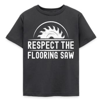 Tiler Floor Layer - Kids' T-Shirt - dark grey - Front - AI Model Kid Female (0cm)