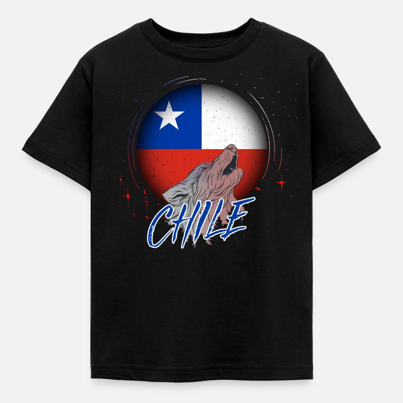 Chile - Kinder T-Shirt - Schwarz