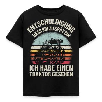 Landwirt Traktor Trecker Bester Job Natur Geschenk - Kinder T-Shirt - Schwarz - Vorne - AI Model Kid Female (0cm)