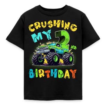 2. Geburtstag Monster Truck 2 Jahre Junge Geschenk - Kinder T-Shirt - Schwarz - Vorne - AI Model Kid Female (0cm)