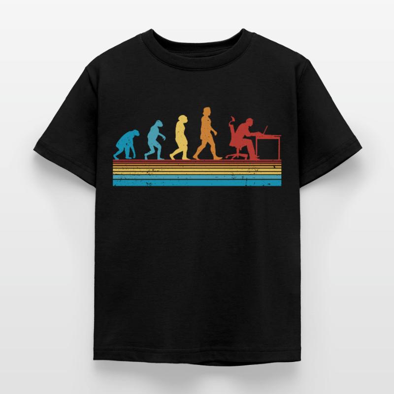 Informaticien Programmeur Evolution Nerd T-shirt Enfant