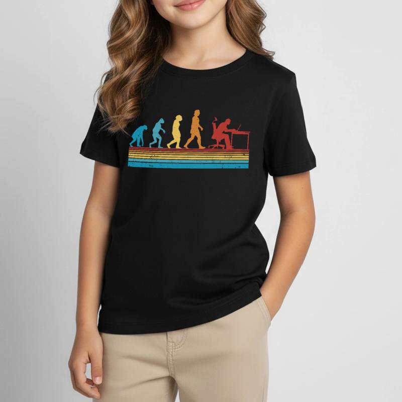 Informaticien Programmeur Evolution Nerd T-shirt Enfant