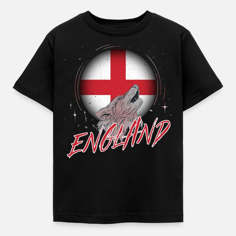 England - Kids' T-Shirt - black