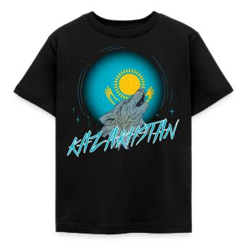 Kazakhstan - T-shirt Enfant - noir - Devant - AI Model Kid Female (0cm)