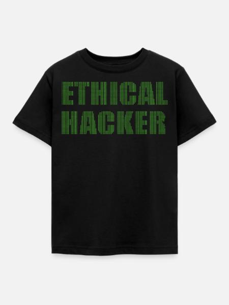 Ethical Hacker Ethischer Hacker - Kinder T-Shirt - Schwarz