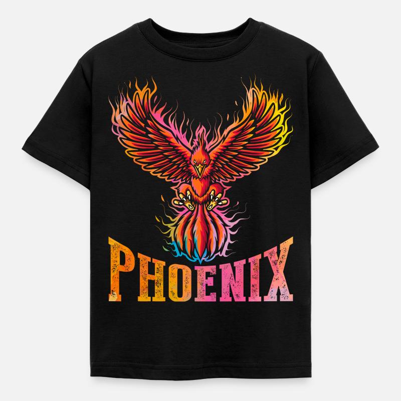 Phoenix - Kids' T-Shirt - black