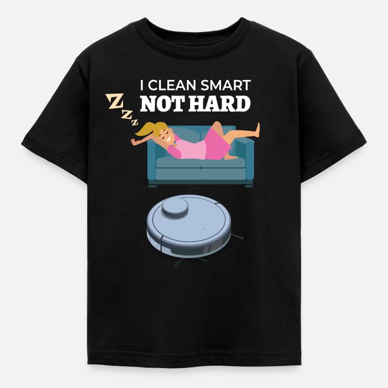 I Clean Smart Saugroboter Saugerroboter - Kinder T-Shirt - Schwarz