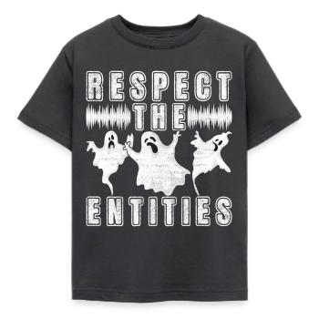 Paranormaler Ermittler Geister Jagen - Kinder T-Shirt - Dunkelgrau - Vorne - AI Model Kid Female (0cm)