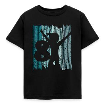 Cool Birthday Shirt 8th Birthday for Girls - Kids' T-Shirt - black - Front - AI Model Kid Female (0cm)