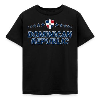 Dominikanische Republik - Kinder T-Shirt - Schwarz - Vorne - AI Model Kid Female (0cm)