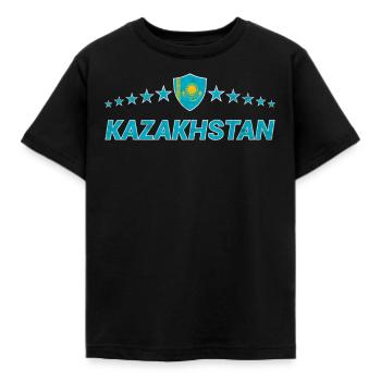 Kazakhstan - T-shirt Enfant - noir - Devant - AI Model Kid Female (0cm)