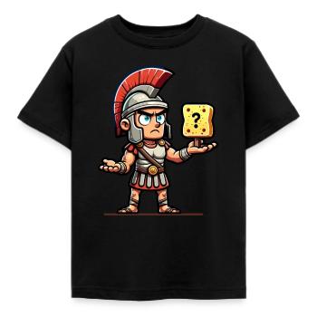 Drôle D’éponge, Histoire Romaine, Salle De Bain - T-shirt Enfant - noir - Devant - AI Model Kid Female (0cm)