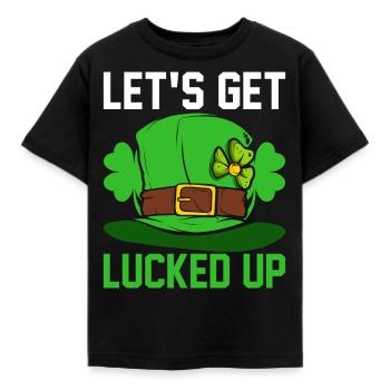 Funny Irish St. Patrick's Day - Kids' T-Shirt - black - Front - AI Model Kid Female (0cm)