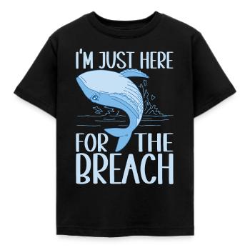 Whales Whale - Kids' T-Shirt - black - Front - AI Model Kid Female (0cm)