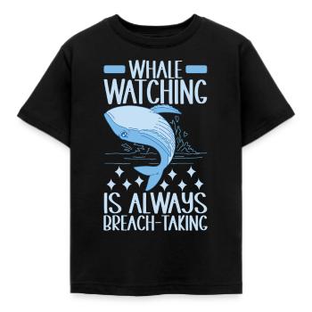 Whales Whale - Kids' T-Shirt - black - Front - AI Model Kid Female (0cm)