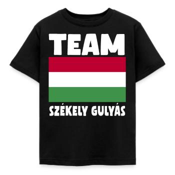 Tête de cochonÉquipe Szekely Gulyas - T-shirt Enfant - noir - Devant - AI Model Kid Female (0cm)