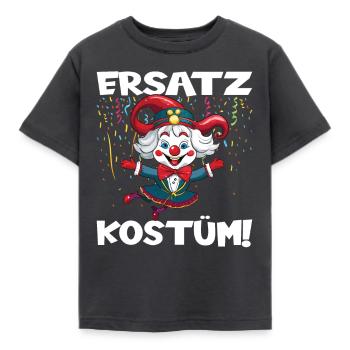 Karneval Kostüm Fasching Fastnacht - Kinder T-Shirt - Dunkelgrau - Vorne - AI Model Kid Female (0cm)