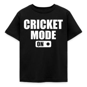 Cricketing Cricketer Cricket Player - Cricket Mode - Kids' T-Shirt - black - Front - AI Model Kid Female (0cm)