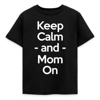 Restez calme et maman sur la parentalité amusante - T-shirt Enfant - noir - Devant - AI Model Kid Female (0cm)