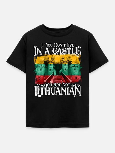 Litauen Litauisch - Kinder T-Shirt - Schwarz