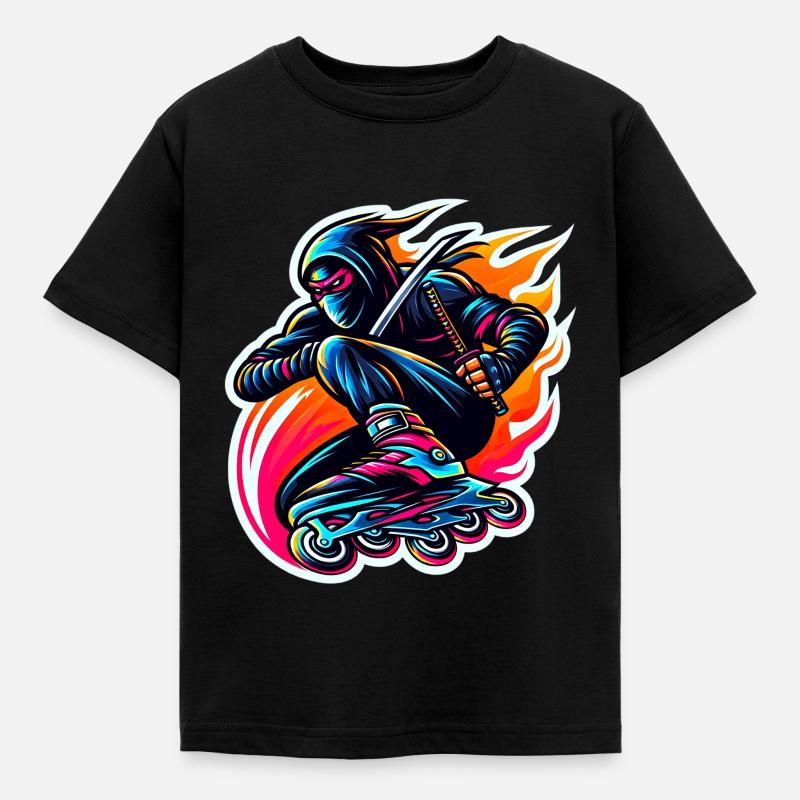 Rollerblade Ninja 10 - T-shirt Enfant - noir
