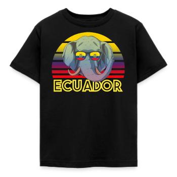 Ecuador - Kinder T-Shirt - Schwarz - Vorne - AI Model Kid Female (0cm)