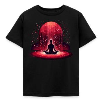 Red Light Therapy Low-level Laser Therapy for - Kids' T-Shirt - black - Front - AI Model Kid Female (0cm)