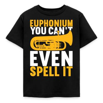 Euphonium Euphonist - Kinder T-Shirt - Schwarz - Vorne - AI Model Kid Female (0cm)