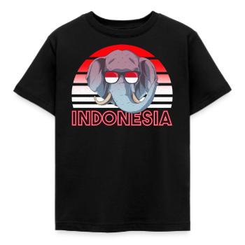 Indonésie - T-shirt Enfant - noir - Devant - AI Model Kid Female (0cm)
