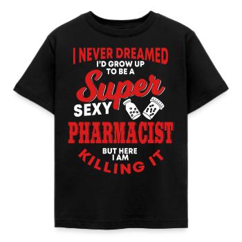 Apotheker - Kinder T-Shirt - Schwarz - Vorne - AI Model Kid Female (0cm)