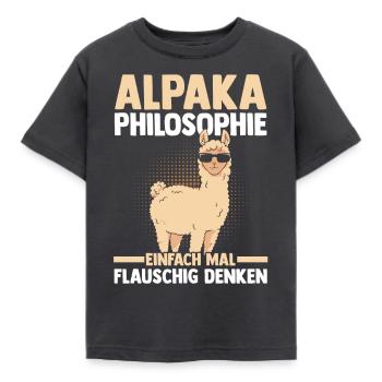 Alpaga - T-shirt Enfant - charbon - Devant - AI Model Kid Female (0cm)