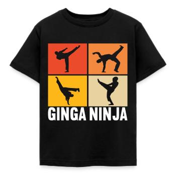 Capoeira Capoeirista - T-shirt Enfant - noir - Devant - AI Model Kid Female (0cm)