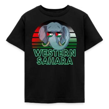 Sahara occidental - T-shirt Enfant - noir - Devant - AI Model Kid Female (0cm)