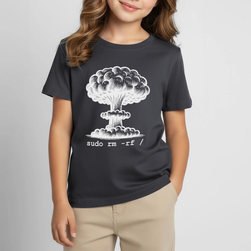 Linux Funny Linux Command Sudo RM RF für Männer Kinder T-Shirt