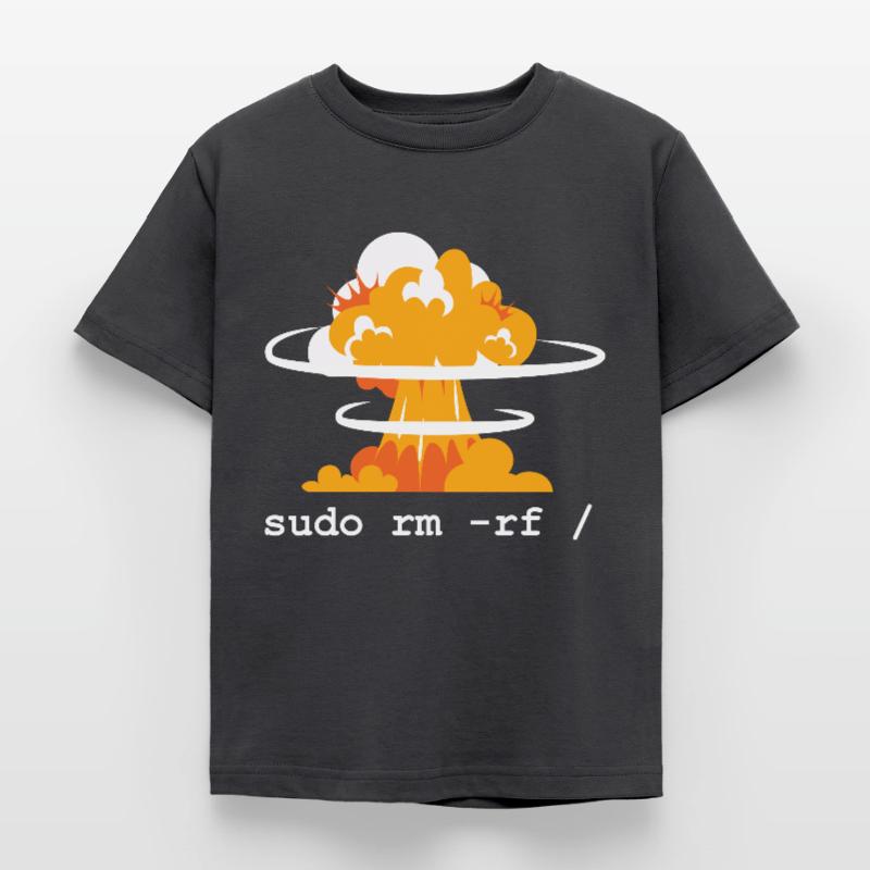 Linux Funny Linux Command Sudo RM RF for Men Kids' T-Shirt