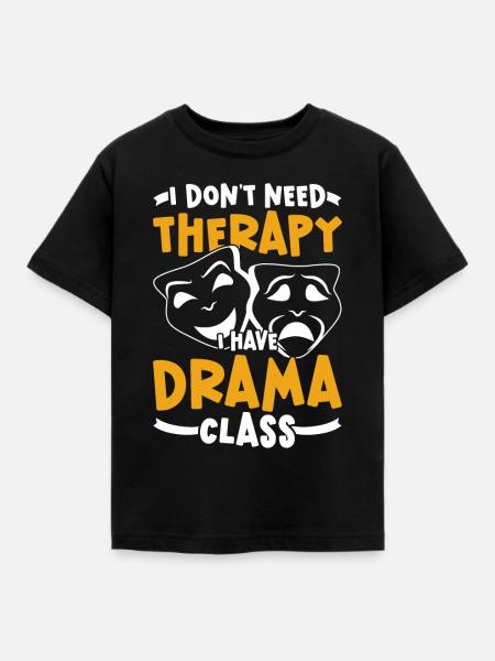 Schauspielerei Theaterunterricht - Kinder T-Shirt - Schwarz