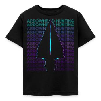 Chasse à la pointe de flèche Chasseur de pointe de flèche rétro - T-shirt Enfant - noir - Devant - AI Model Kid Female (0cm)