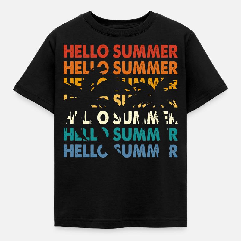 Sommer - Kinder T-Shirt - Schwarz