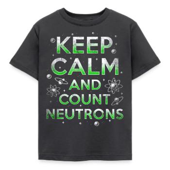 Ingénieur nucléaire Garder Son Calme Et Compter Les Neutrons - T-shirt Enfant - charbon - Devant - AI Model Kid Female (0cm)