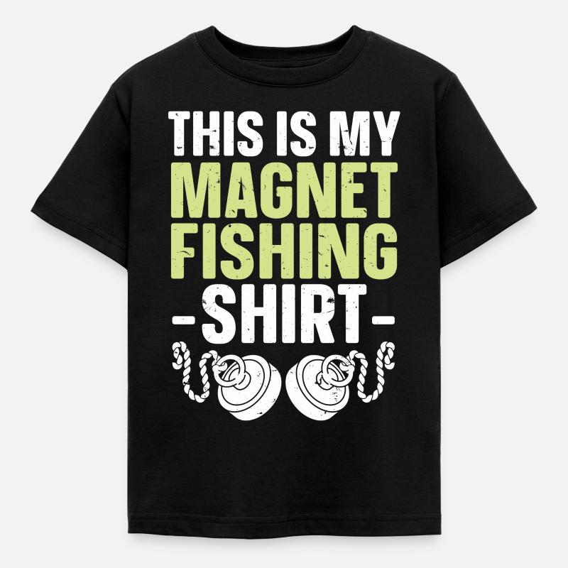 Pêche à l’aimant - T-shirt Enfant - noir