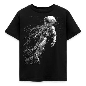 Astronaute dessin Jelly Art graphique Moti - T-shirt Enfant - noir - Devant - AI Model Kid Female (0cm)