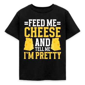Amateur de fromage Cheese - T-shirt Enfant - noir - Devant - AI Model Kid Female (0cm)