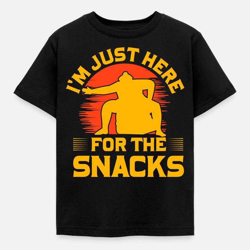 I'm just here for the Snacks - Kids' T-Shirt - black