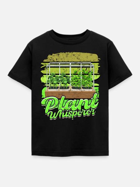 Microgreen Microgreens Plant Whisperer - Kinder T-Shirt - Schwarz